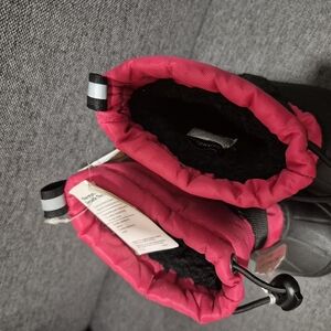 Pink and Black Winter Boots